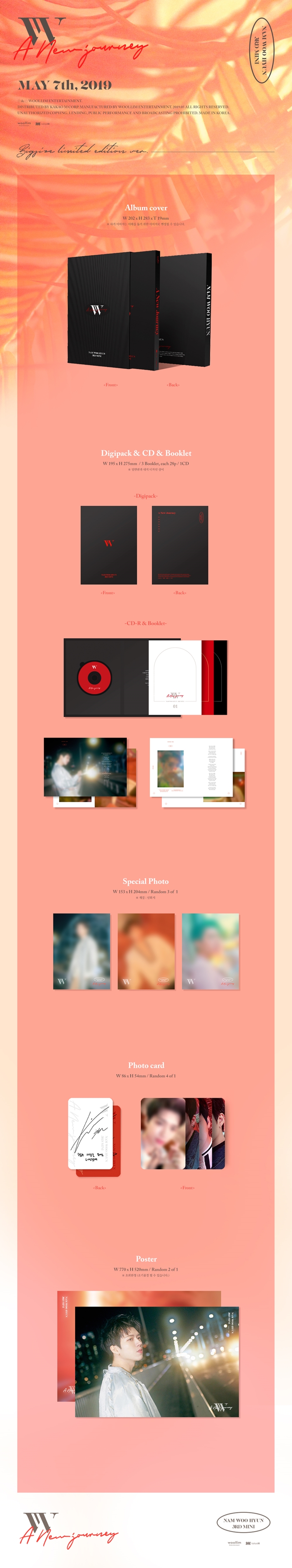 NAM WOO HYUN A NEW JOURNEY BIG SIZE EDITION